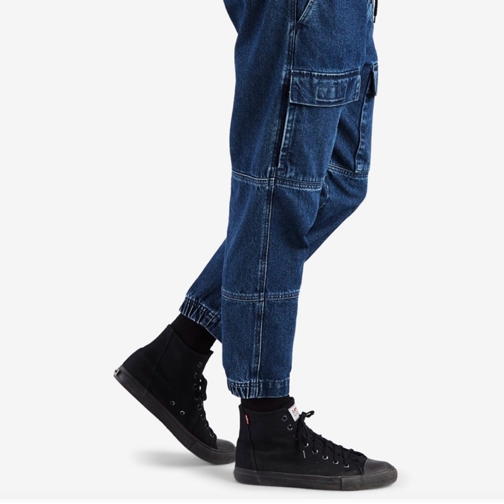 Levi's Dark Blue Denim Cargo Pants